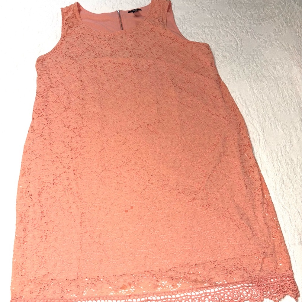Alfani Peach Sleeveless Dress